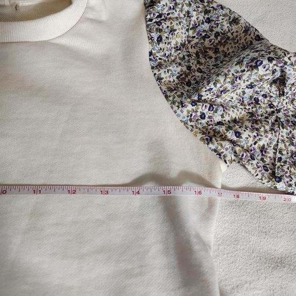 Hyacinth House Tuckernuck Savannah Cottagecore Puff Sleeve Peplum Blouse XS - Picture 6 of 9